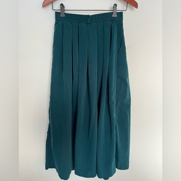 Vintage Volage Teal Button-Down maxi Skirt size 3 - Picture 5 of 5